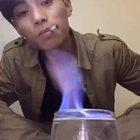 Guy attempts to do a cool trick