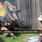 headphone bbq party seems lit