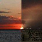 Artist Uğur Gallenkuş portrays two different worlds within in a single image. Combining a pair of side-by-side photographs—one of the Western world and the other of the Middle East—he highlights how, despite living on the same planet, these places c