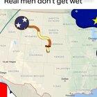 Real men don’t get wet.