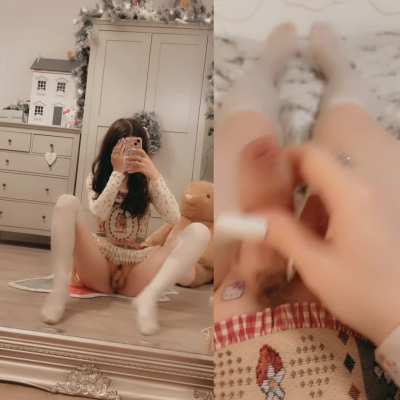 my immediate reaction to my roommate saying my outfit was cute🙈