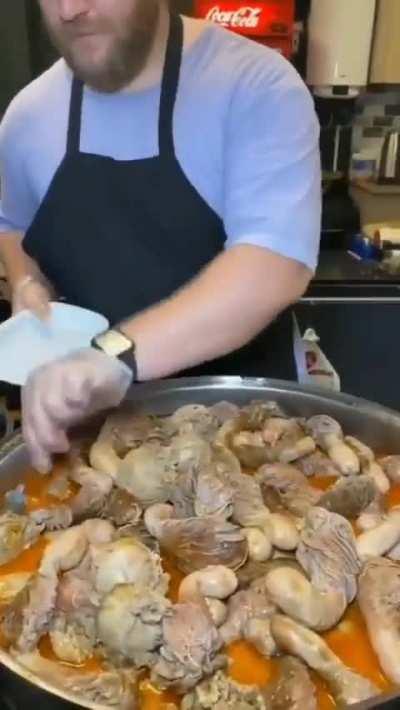 The dinner is ready.