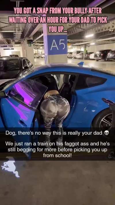 Never leave a sissy dad around a bully for this exact reason