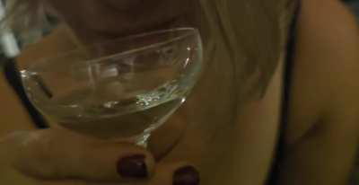 I am a classy woman, I drink from a glass