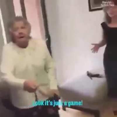 Grandma chose violence
