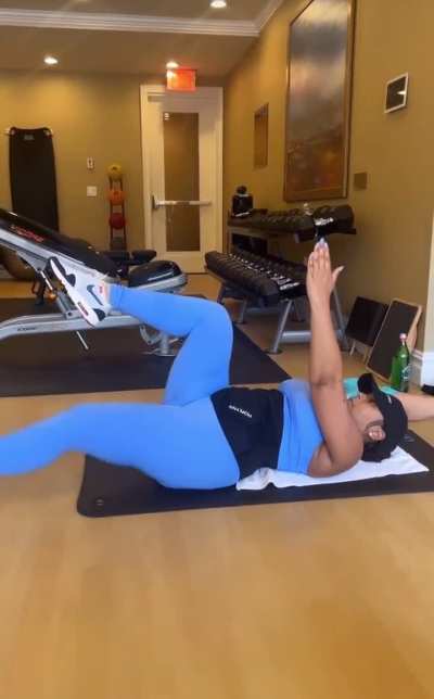 Ashanti working out | IG story 9/24/24