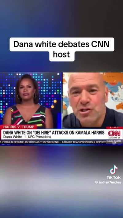 Dana debates CNN host over politics 🤦‍♂️ 