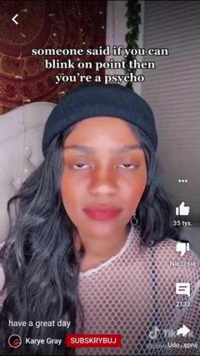 Fast blinking= no empathy