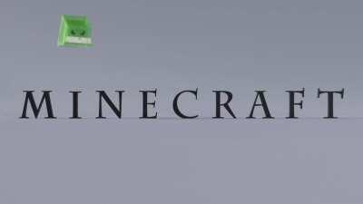 Slimy Minecraft Pixar intro (finally found a use for the default cube)