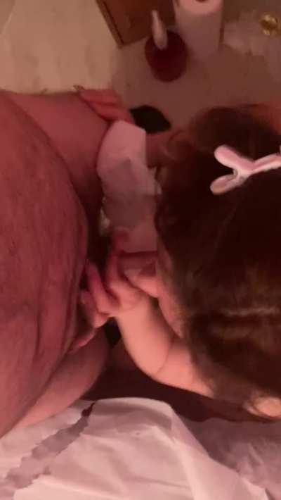 Taking a mouthful…