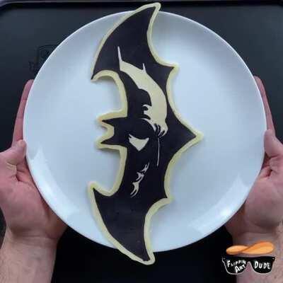 Batman pancake art! By FlippinArtDude
