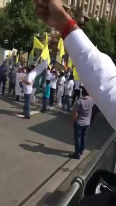 when a Man alone pissed off whole rally