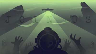 It's not perfect but I made a Barotrauma-inspired piece to fit the holiday