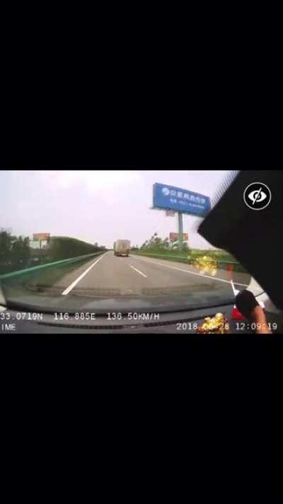 Hit while on the side of the road. NSFW