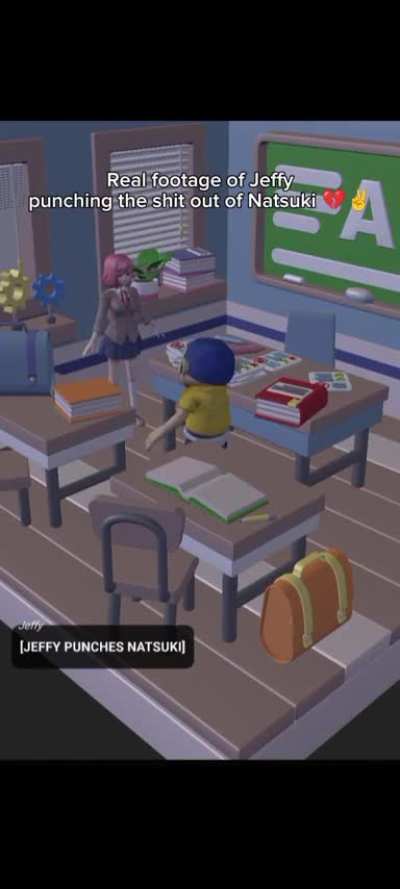 Jeffy from SML punches Natsuki 🥀💔