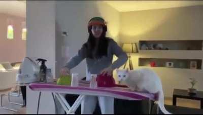 That blast of steam really surprised him!