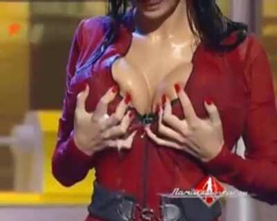 Saturated TV Game Show Boobs