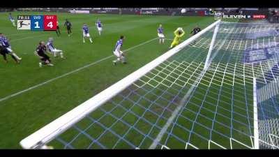 Harry Kane goes off injured after running into the post (We face Bayern April 9th)