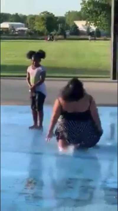 Watch your step its wet!