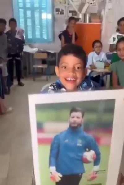 A teacher motivates students by using AI-generated images of their future selves based on their ambitions.