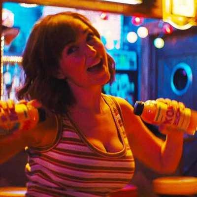 Milana Vayntrubs big tits bouncing as she dances is gonna make me explode