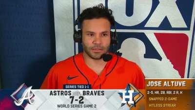 [Highlight] A-Rod to Altuve in the postgame interview: 