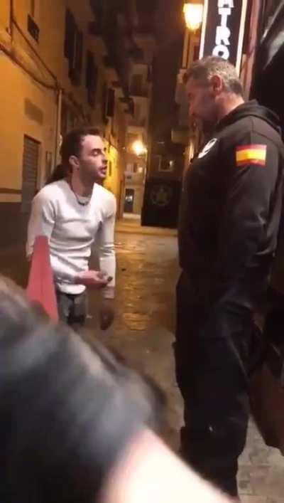 Don't mess with a bouncer...