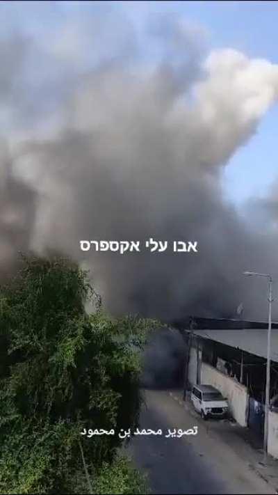 Bank in Han Yunes, gaza, minutes ago