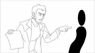 (Animatic) Cave Johnson advertises NFTs