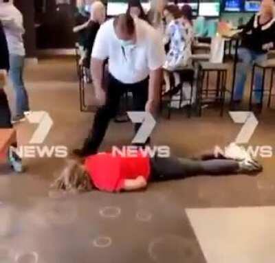 Choked out and thrown out by security