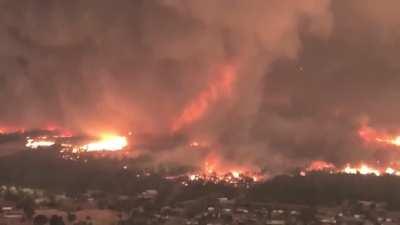 The base of the “fire tornado” was 1,000 feet wide — larger than three football fields — and was fueled by winds gusting to 165 mph, according to the Cal Fire report. It exploded 7.5 miles into the air, ripping roofs off homes and toppling power lines.