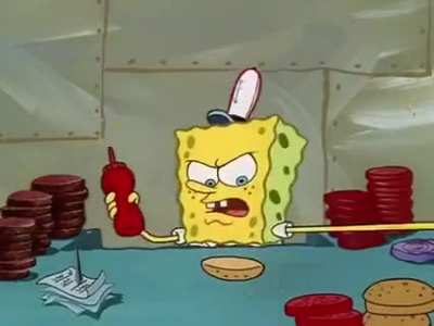 Here is an entire spongebob episode. No need to thank me