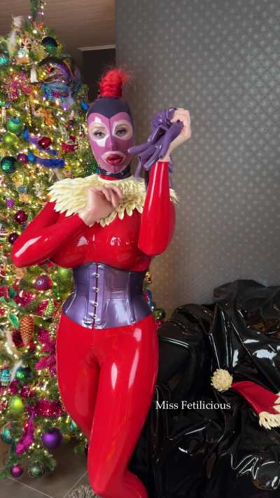 Christmas is over. Time for Santa to take a break and take off the latex…