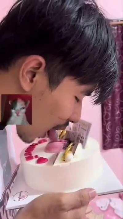 Questionable cake choice for a birthday.