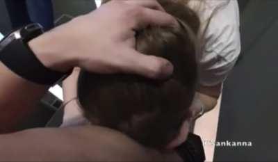 It doesn't matter where or when, if a gooner needs my mouth, I drop to my knees and let them use it