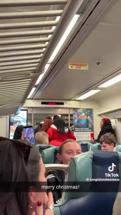 Crowd sings silent night and deescalates a fight