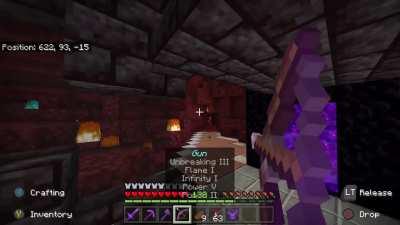 Today I hit an endermen with an arrow. Didn’t even know it was possible!