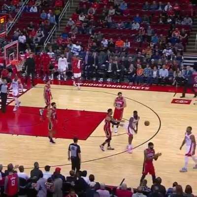 James Harden slams the ball into his own face out of frustration