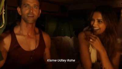 Hrithik and Deepika behind the scenes 