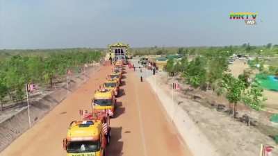Specific details about the building of the Maravijaya Buddha Image in Nay Pyi Taw