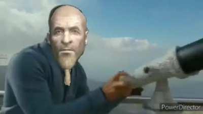 Klimmek watching the dragonborn take supplies to high hrothgar for him after telling him that theres only wolves and strays up there: