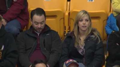 Gophers kiss cam..