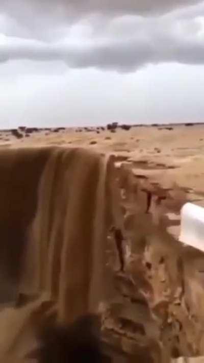 Sandfall in Middle East