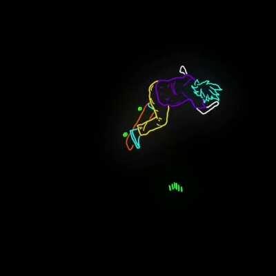 made a little animation. drew it frame by frame :)