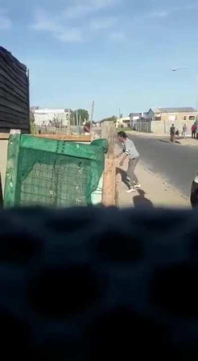 WCGW throwing stones