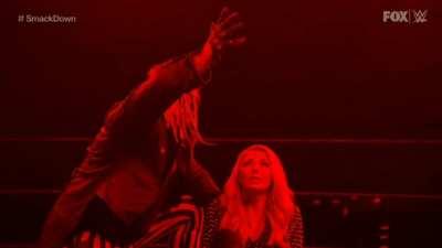 Like a blonde in a horror movie...