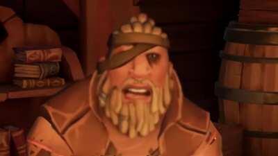 Duke is practicing a new shanty