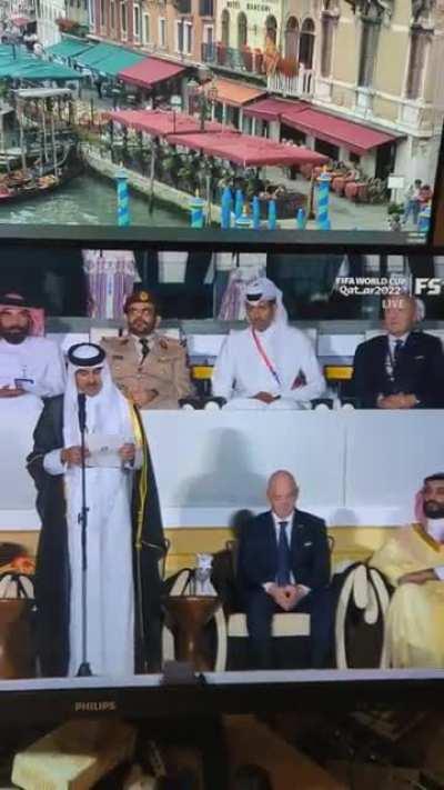 Who's this guy? From the FIFA World Cup opening ceremony.