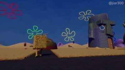 [Video] short animation i made in Dreams called “spungbab”