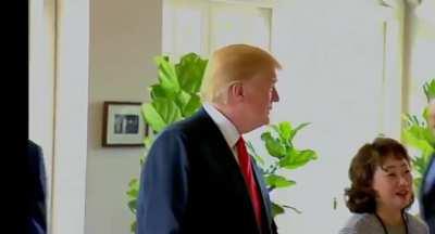 Kim Jong Un after Trump's fat joke